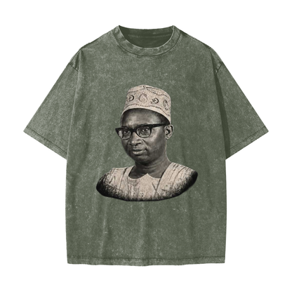 1 Dalasi Coinage Heavyweight Snow Washed T-Shirt
