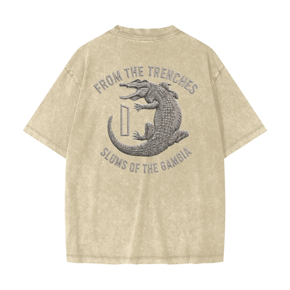 1 Dalasi Coinage Heavyweight Snow Washed T-Shirt