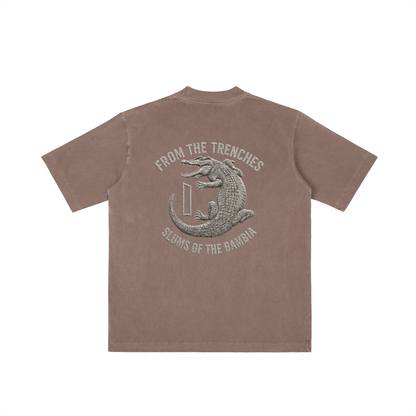 1 Dalasi Coinage Vintage Wash Drop Shoulder T-shirt