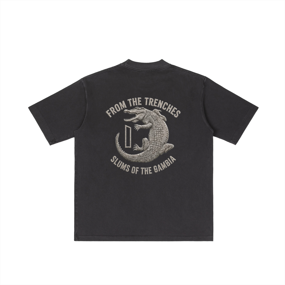 1 Dalasi Coinage Vintage Wash Drop Shoulder T-shirt