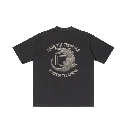 1 Dalasi Coinage Vintage Wash Drop Shoulder T-shirt