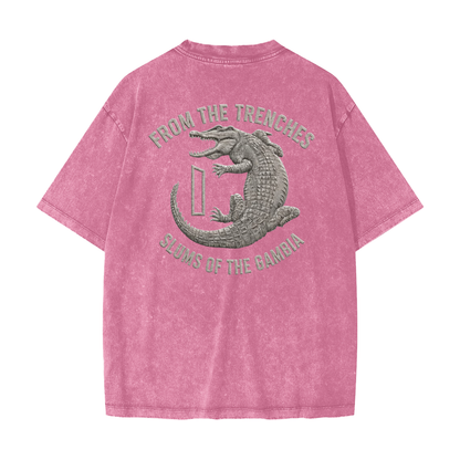 1 Dalasi Coinage Heavyweight Snow Washed T-Shirt