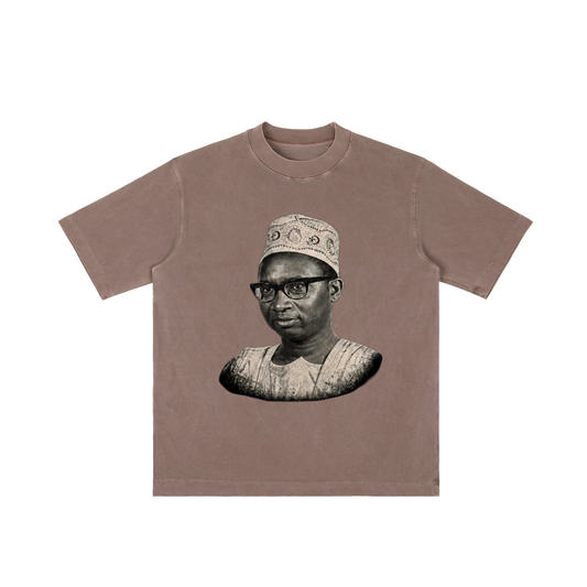 1 Dalasi Coinage Vintage Wash Drop Shoulder T-shirt
