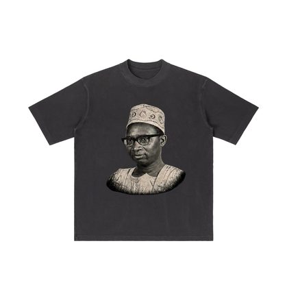 1 Dalasi Coinage Vintage Wash Drop Shoulder T-shirt